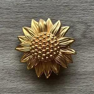 Accessories | Milor 94 Belt Buckle Golden Sun Metal Sunflowe 